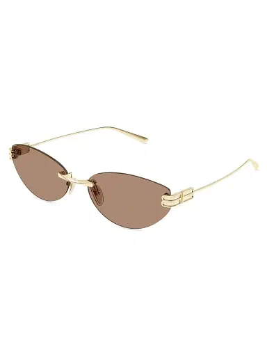 Balenciaga Women's Gossip 61MM Cat-Eye Sunglasses - Gold Brown | Thumbnail 1 Balenciaga Women's Gossip 61MM Cat-Eye Sunglasses - Gold Brown | Thumbnail 1