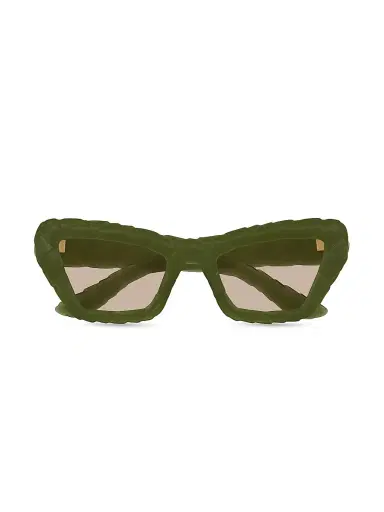 Bottega Veneta Women's Intrecciato 3D Cat-Eye Sunglasses | Thumbnail 2 Bottega Veneta Women's Intrecciato 3D Cat-Eye Sunglasses | Thumbnail 2