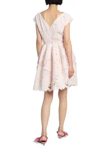 Erdem Women's Cameo Guipure Lace Minidress - Cameo Pink | Thumbnail 5 Erdem Women's Cameo Guipure Lace Minidress - Cameo Pink | Thumbnail 5