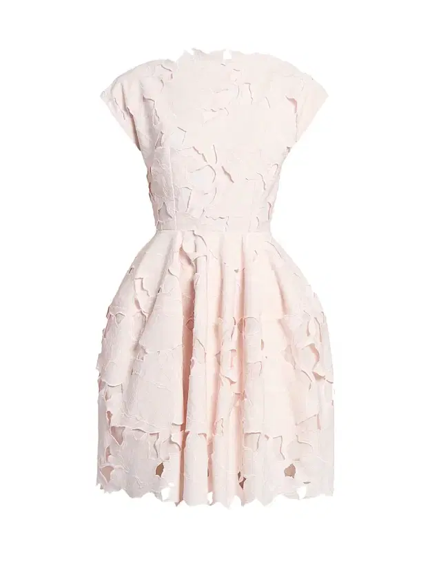 Women's Cameo Guipure Lace Minidress - Cameo Pink