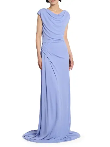 Erdem Women's Draped Jersey Cap-Sleeve Gown | Thumbnail 3 Erdem Women's Draped Jersey Cap-Sleeve Gown | Thumbnail 3