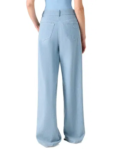 Akris punto Women's Cooper Denim High-Rise Wide-Leg Jeans | Thumbnail 4