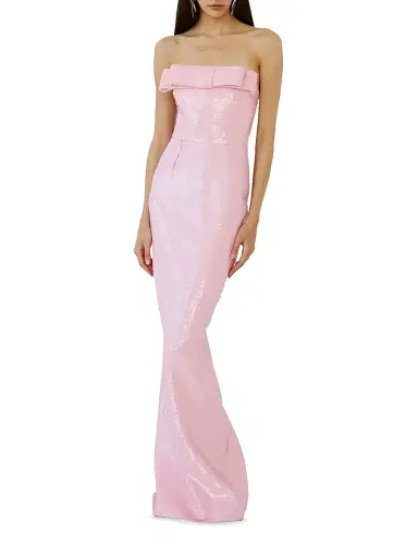 The New Arrivals Ilkyaz Ozel Women's Sisu Glossia Bow-Detail Sequined Gown | Thumbnail 3 The New Arrivals Ilkyaz Ozel Women's Sisu Glossia Bow-Detail Sequined Gown | Thumbnail 3