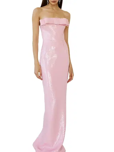 The New Arrivals Ilkyaz Ozel Women's Sisu Glossia Bow-Detail Sequined Gown | Thumbnail 4 The New Arrivals Ilkyaz Ozel Women's Sisu Glossia Bow-Detail Sequined Gown | Thumbnail 4