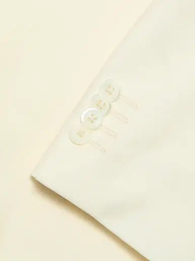 CORNELIANI Men's Virgin Wool Jacquard Dinner Jacket - Off White - Size 48 | Thumbnail 7