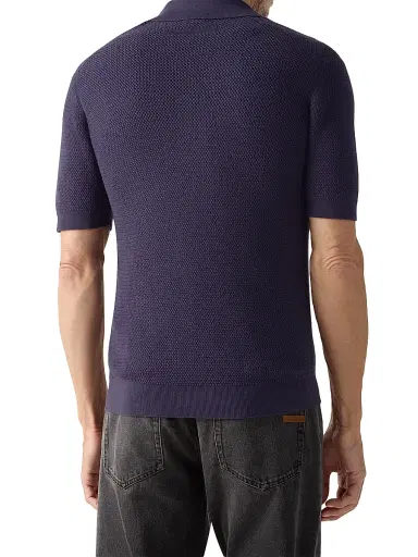 ZEGNA Men's Premium Cotton Polo Shirt - Olive Green | Thumbnail 8 ZEGNA Men's Premium Cotton Polo Shirt - Olive Green | Thumbnail 8