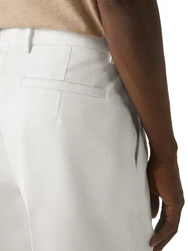 Zegna Men's Cotton and Linen Pants | Thumbnail 5