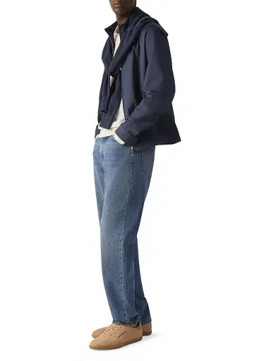 Zegna Men's Microfiber Motorin 100CC Blouson Jacket - Dark Indigo Blue - Size 46 | Thumbnail 6 Zegna Men's Microfiber Motorin 100CC Blouson Jacket - Dark Indigo Blue - Size 46 | Thumbnail 6