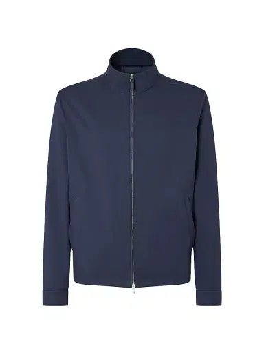 Zegna Men's Microfiber Motorin 100CC Blouson Jacket - Dark Indigo Blue - Size 46 | Thumbnail 1 Zegna Men's Microfiber Motorin 100CC Blouson Jacket - Dark Indigo Blue - Size 46 | Thumbnail 1