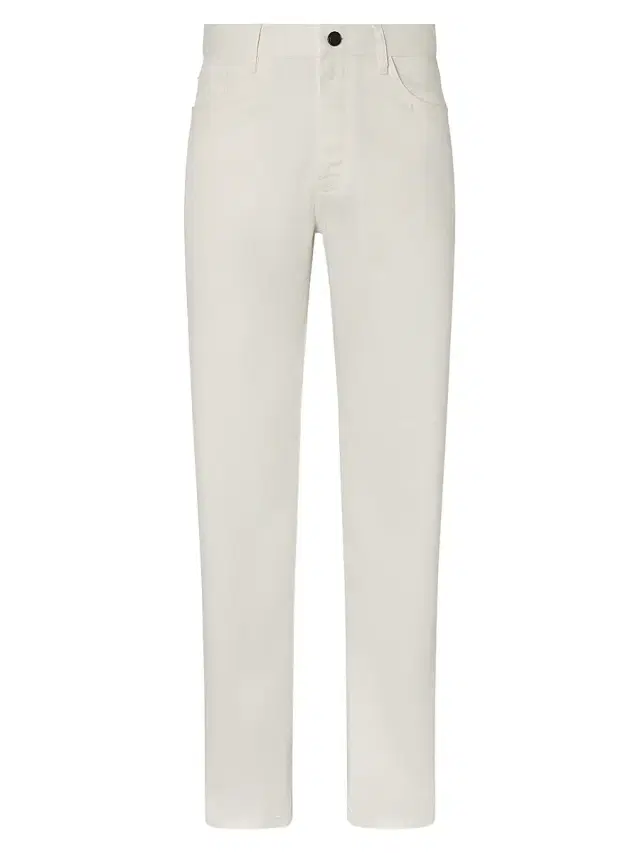 ZEGNA Men's Stretch Cotton and Linen Roccia Pants - White