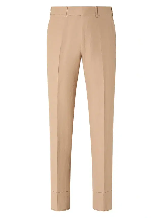 Men's Oasi Lino Blue Flower Pants - Beige