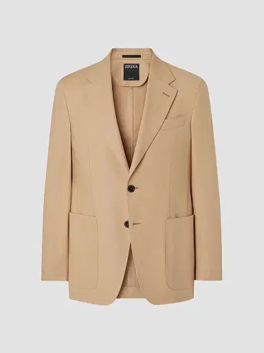 Zegna Men's Oasi Lino Jacket - Beige - Size 48 | Thumbnail 2
