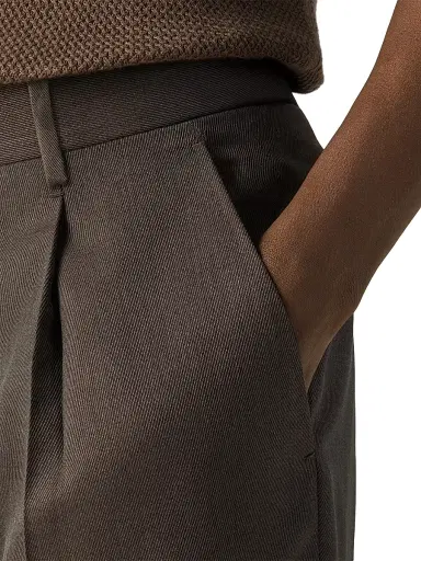 Zegna Men's 15milmil15 Wool and Silk Pants - Dark Taupe - Size 48 | Thumbnail 5