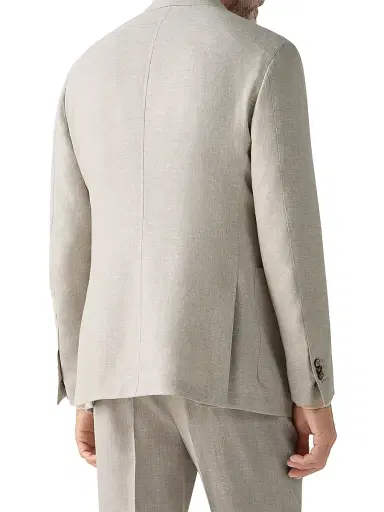 Zegna Men's Crossover Wool Linen and Silk Jacket - Light Beige - Size 48 | Thumbnail 3 Zegna Men's Crossover Wool Linen and Silk Jacket - Light Beige - Size 48 | Thumbnail 3