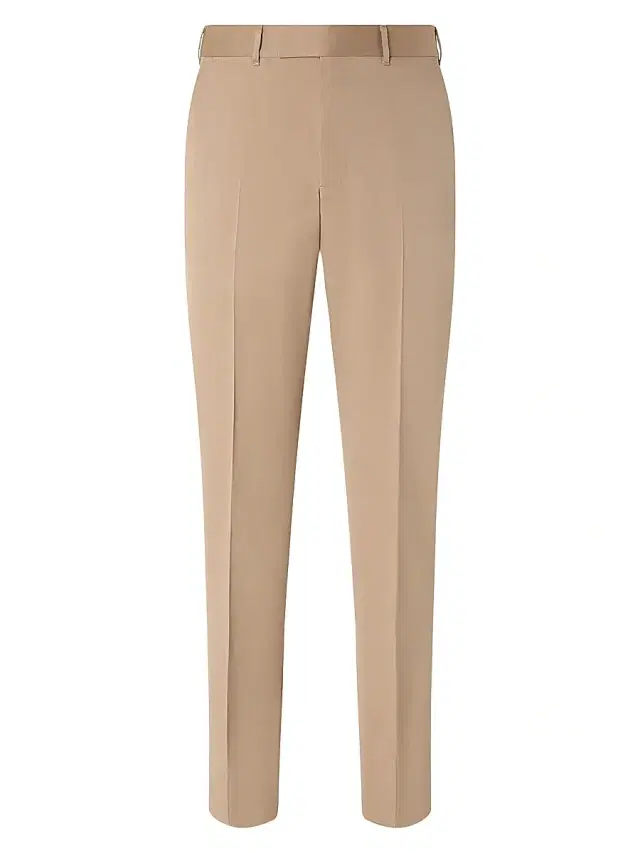 ZEGNA Men's Centoventimila Cotton and Wool Pants - Beige