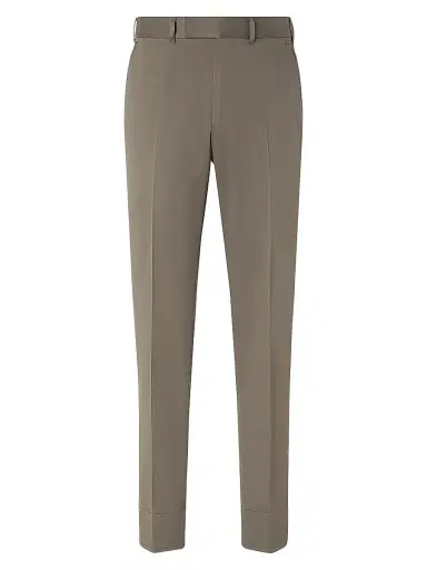 Zegna Men's Centoventimila Cotton and Wool Pants - Dark Taupe - Size 40 | Thumbnail 1 Zegna Men's Centoventimila Cotton and Wool Pants - Dark Taupe - Size 40 | Thumbnail 1