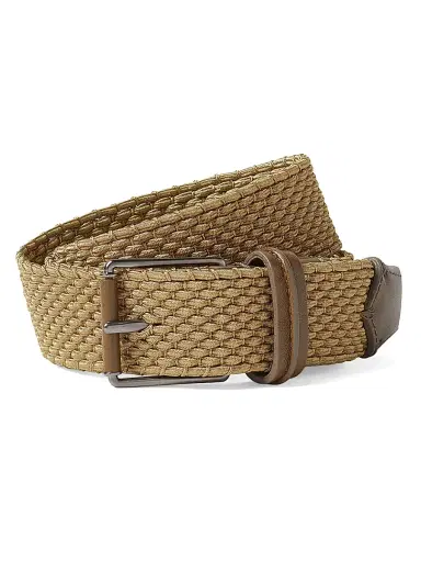 Zegna Men's Rayon Belt - Olive Green - Size 42 | Thumbnail 1 Zegna Men's Rayon Belt - Olive Green - Size 42 | Thumbnail 1