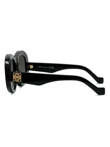 Loewe Men's Anagram 51MM Geometric Sunglasses - Black | Thumbnail 3 Loewe Men's Anagram 51MM Geometric Sunglasses - Black | Thumbnail 3