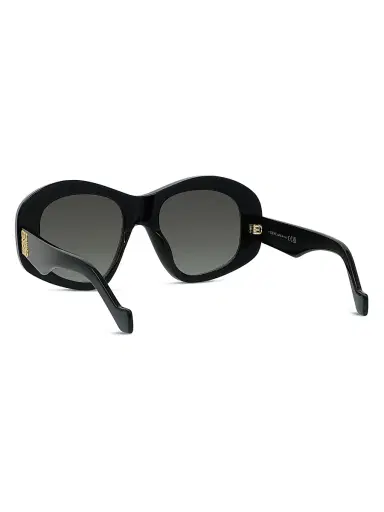 Loewe Men's Anagram 51MM Geometric Sunglasses - Black | Thumbnail 4 Loewe Men's Anagram 51MM Geometric Sunglasses - Black | Thumbnail 4