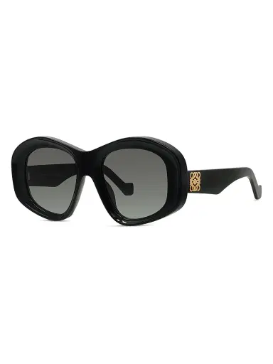 Loewe Men's Anagram 51MM Geometric Sunglasses - Black | Thumbnail 1 Loewe Men's Anagram 51MM Geometric Sunglasses - Black | Thumbnail 1