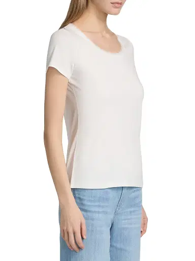 Kobi Halperin Women's Ahava Cotton-Blend Scoopneck T-Shirt | Thumbnail 4 Kobi Halperin Women's Ahava Cotton-Blend Scoopneck T-Shirt | Thumbnail 4