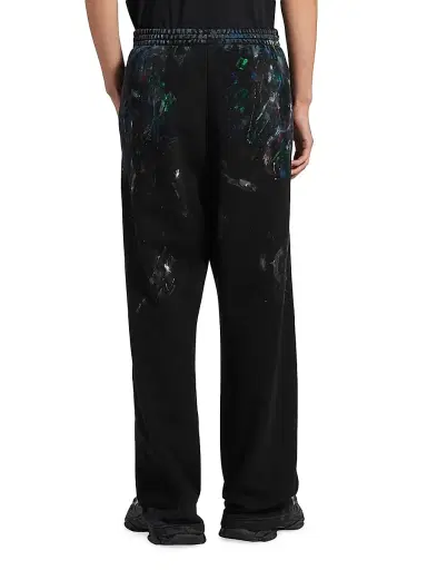 Balenciaga Men's Painter's Shirt Baggy Sweatpants - Black - Size Large | Thumbnail 4