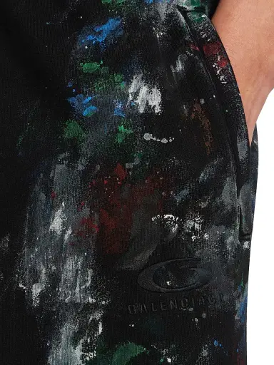 Balenciaga Men's Painter's Shirt Baggy Sweatpants - Black - Size Large | Thumbnail 7