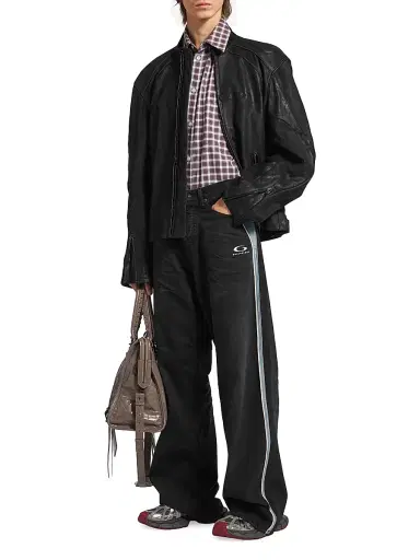 Balenciaga Men's Piping Detail Denim Jeans - Black - Size 30 | Thumbnail 2 Balenciaga Men's Piping Detail Denim Jeans - Black - Size 30 | Thumbnail 2