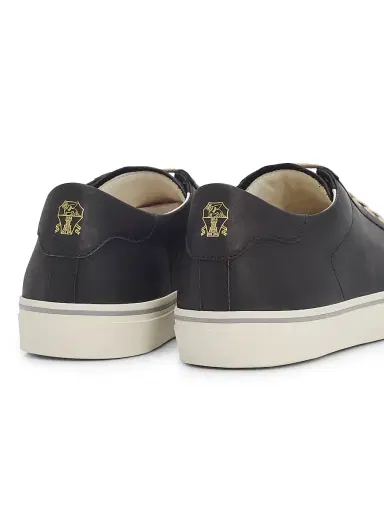 Brunello Cucinelli Men's Leather Low-Top Sneakers | Thumbnail 3