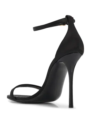 Dolce & Gabbana Women's Raso 105MM Stiletto-Heel Satin Sandals - Nero - Size 12 | Thumbnail 3 Dolce & Gabbana Women's Raso 105MM Stiletto-Heel Satin Sandals - Nero - Size 12 | Thumbnail 3
