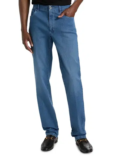 Stefano Ricci Men's Light Wash Tapered Straight-Leg Jeans - Blue Light Wash - Size 40 | Thumbnail 3 Stefano Ricci Men's Light Wash Tapered Straight-Leg Jeans - Blue Light Wash - Size 40 | Thumbnail 3