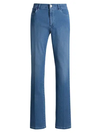 Stefano Ricci Men's Light Wash Tapered Straight-Leg Jeans - Blue Light Wash - Size 40 | Thumbnail 1 Stefano Ricci Men's Light Wash Tapered Straight-Leg Jeans - Blue Light Wash - Size 40 | Thumbnail 1