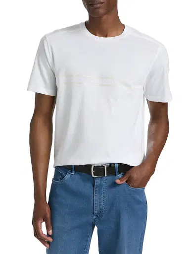 Stefano Ricci Men's Nautical Ricci Logo T-Shirt - White - Size XXL | Thumbnail 3