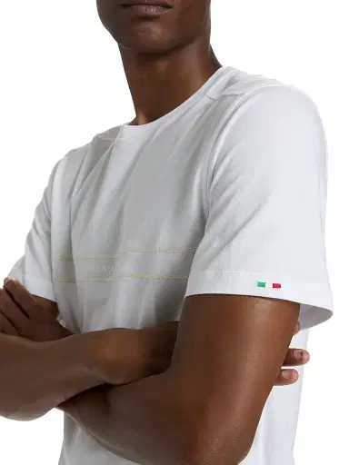 Stefano Ricci Men's Nautical Ricci Logo T-Shirt - White - Size XXL | Thumbnail 6