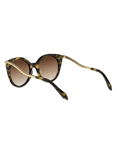 BVLGARI Women's Serpenti Viper 53MM Round Sunglasses - Gold Brown | Thumbnail 4 BVLGARI Women's Serpenti Viper 53MM Round Sunglasses - Gold Brown | Thumbnail 4