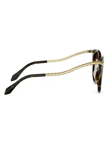 BVLGARI Women's Serpenti Viper 53MM Round Sunglasses - Gold Brown | Thumbnail 7 BVLGARI Women's Serpenti Viper 53MM Round Sunglasses - Gold Brown | Thumbnail 7