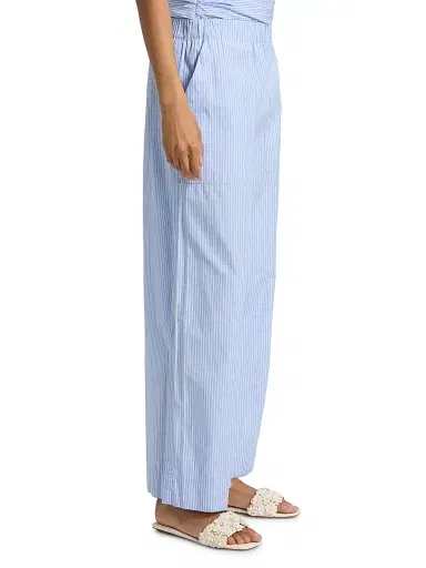 Simkhai Women's Arden Pull-On Pants - Periwinkle Stripe | Thumbnail 4 Simkhai Women's Arden Pull-On Pants - Periwinkle Stripe | Thumbnail 4
