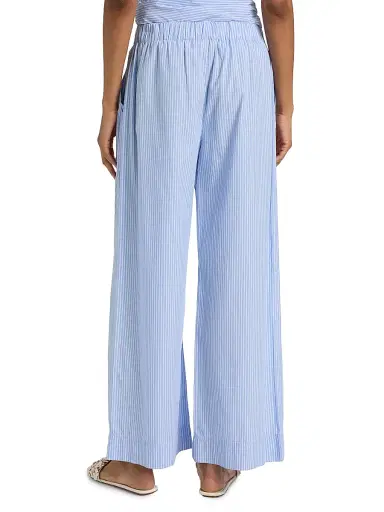 Simkhai Women's Arden Pull-On Pants - Periwinkle Stripe | Thumbnail 5 Simkhai Women's Arden Pull-On Pants - Periwinkle Stripe | Thumbnail 5