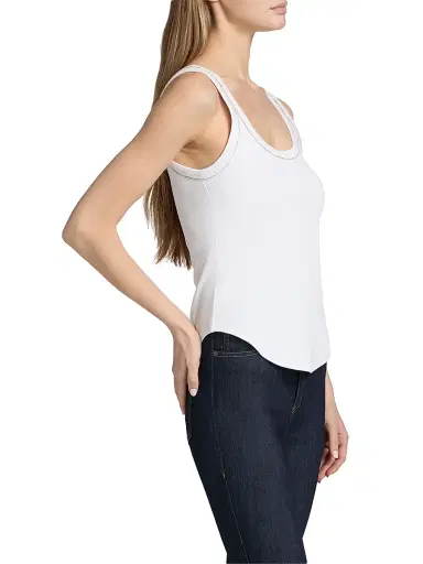 Cinq à Sept Women's Wilma Rhinestone-Embellished Tank - White - Size XL | Thumbnail 4 Cinq à Sept Women's Wilma Rhinestone-Embellished Tank - White - Size XL | Thumbnail 4