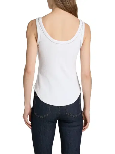 Cinq à Sept Women's Wilma Rhinestone-Embellished Tank - White - Size XL | Thumbnail 5 Cinq à Sept Women's Wilma Rhinestone-Embellished Tank - White - Size XL | Thumbnail 5