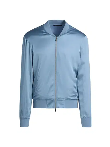 Monfrère Men Maverick Satin Bomber Jacket | Thumbnail 1 Monfrère Men Maverick Satin Bomber Jacket | Thumbnail 1