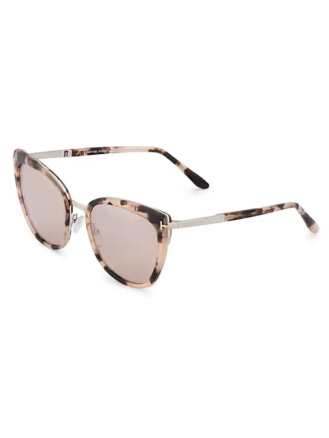 TOM FORD Women's Siwona 57MM Butterfly Sunglasses - Havana