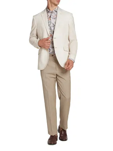 Etro Men's Foliage-Print Cotton Button-Front Shirt | Thumbnail 2
