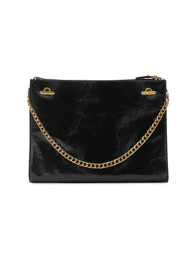 Versace Women's La Vacanza Cabine Leather Shoulder Bag - Black Gold | Thumbnail 2