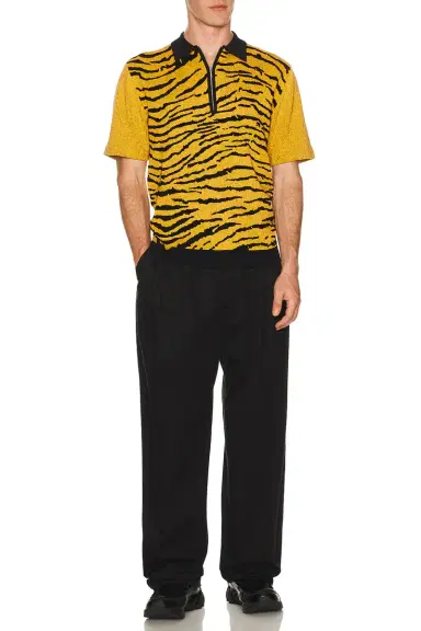 Beams Plus Half Zip Knit Polo Animal Jacquard | Thumbnail 5 Beams Plus Half Zip Knit Polo Animal Jacquard | Thumbnail 5