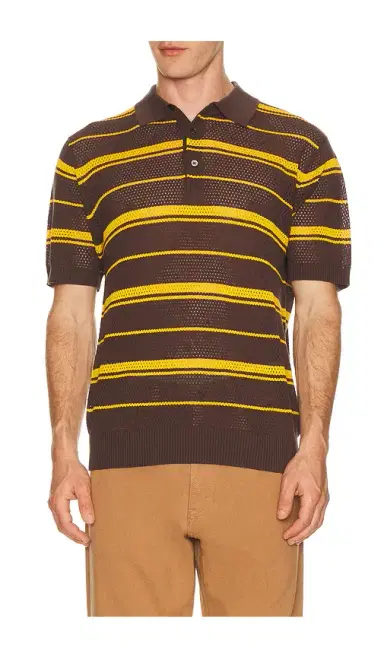 Beams Plus Mesh Polo Stripe | Thumbnail 1 Beams Plus Mesh Polo Stripe | Thumbnail 1