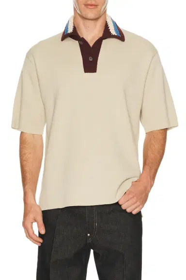 Junya Watanabe Crochet Collar Shirt | Thumbnail 1 Junya Watanabe Crochet Collar Shirt | Thumbnail 1