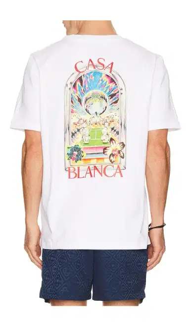 Casablanca Tennis Landscape Classic Tee | Thumbnail 1 Casablanca Tennis Landscape Classic Tee | Thumbnail 1
