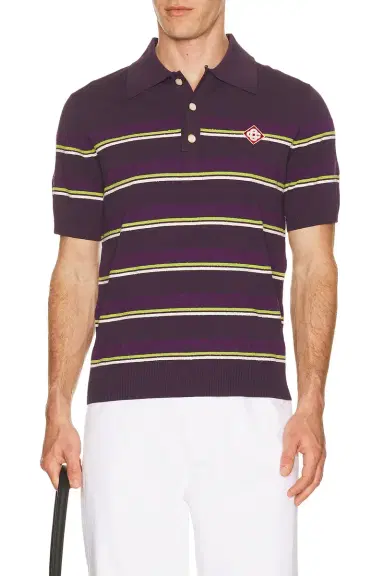 Casablanca Stripe Polo Shirt | Thumbnail 3