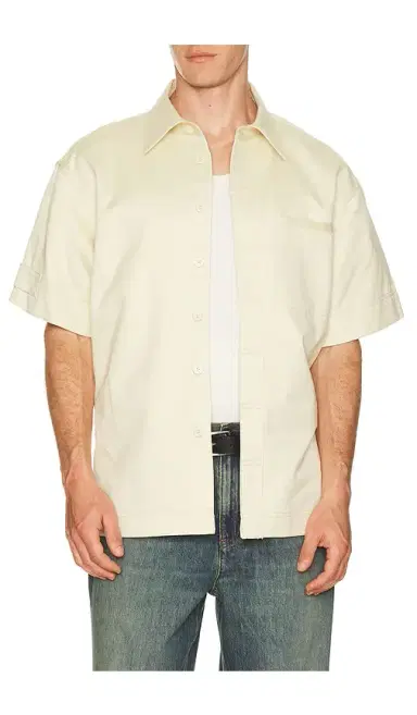 Helmut Lang Short Sleeve Loop Tape Shirt | Thumbnail 1 Helmut Lang Short Sleeve Loop Tape Shirt | Thumbnail 1